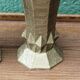 Pair of cast iron cone vases, art deco