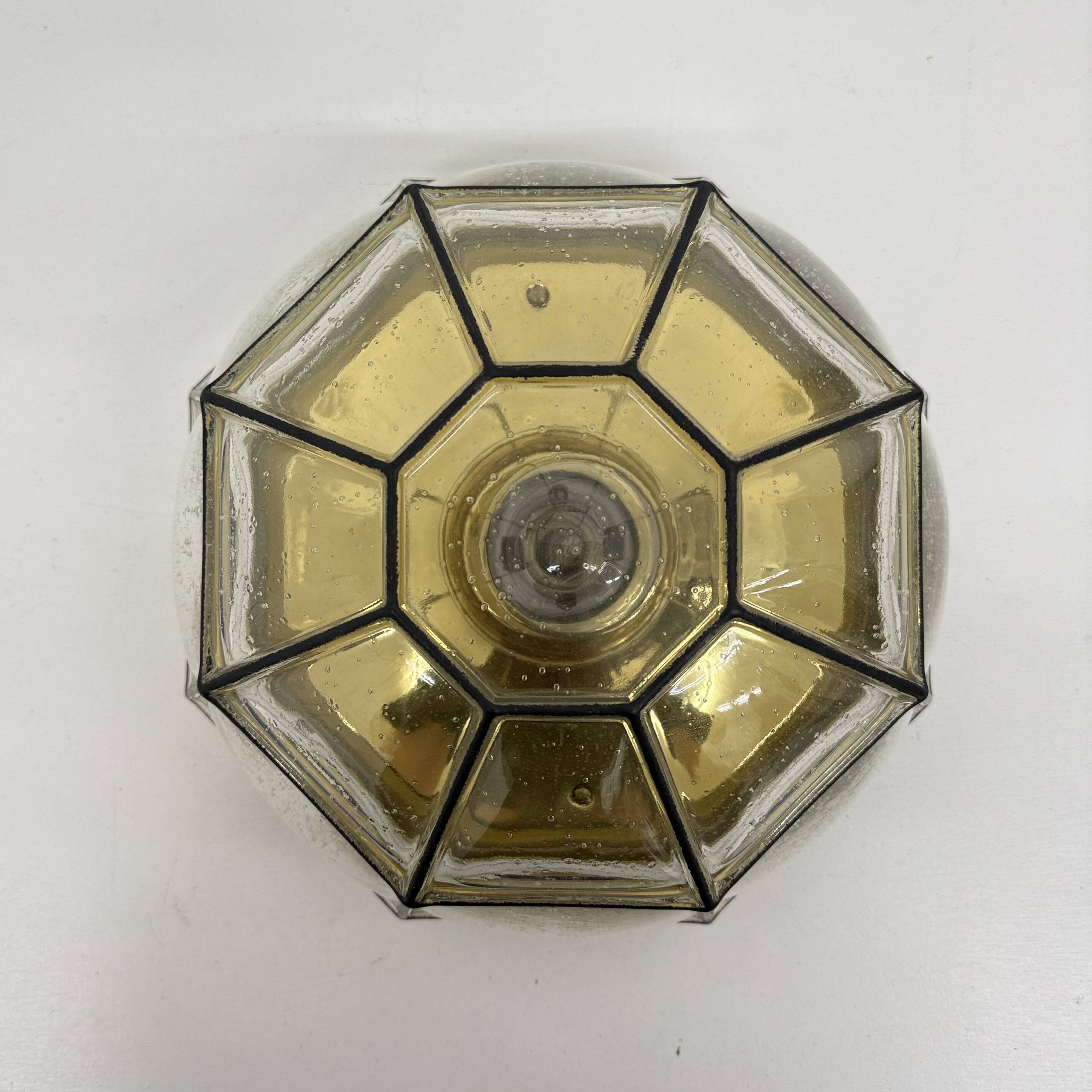 Limburg Glashütte ceiling lamp , 1970s