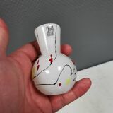 Magnifique vase en trou de serrure de la verrerie Anna Flohr