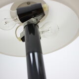 Ensemble de deux rares lampes de table noires et blanches Napako années 1960