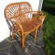 Rattan bench 80s