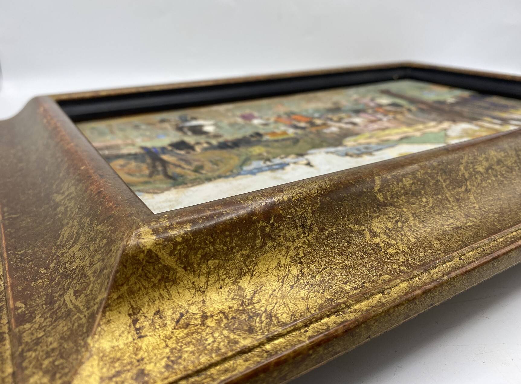 Marko stupar oil on canvas framed park in paris