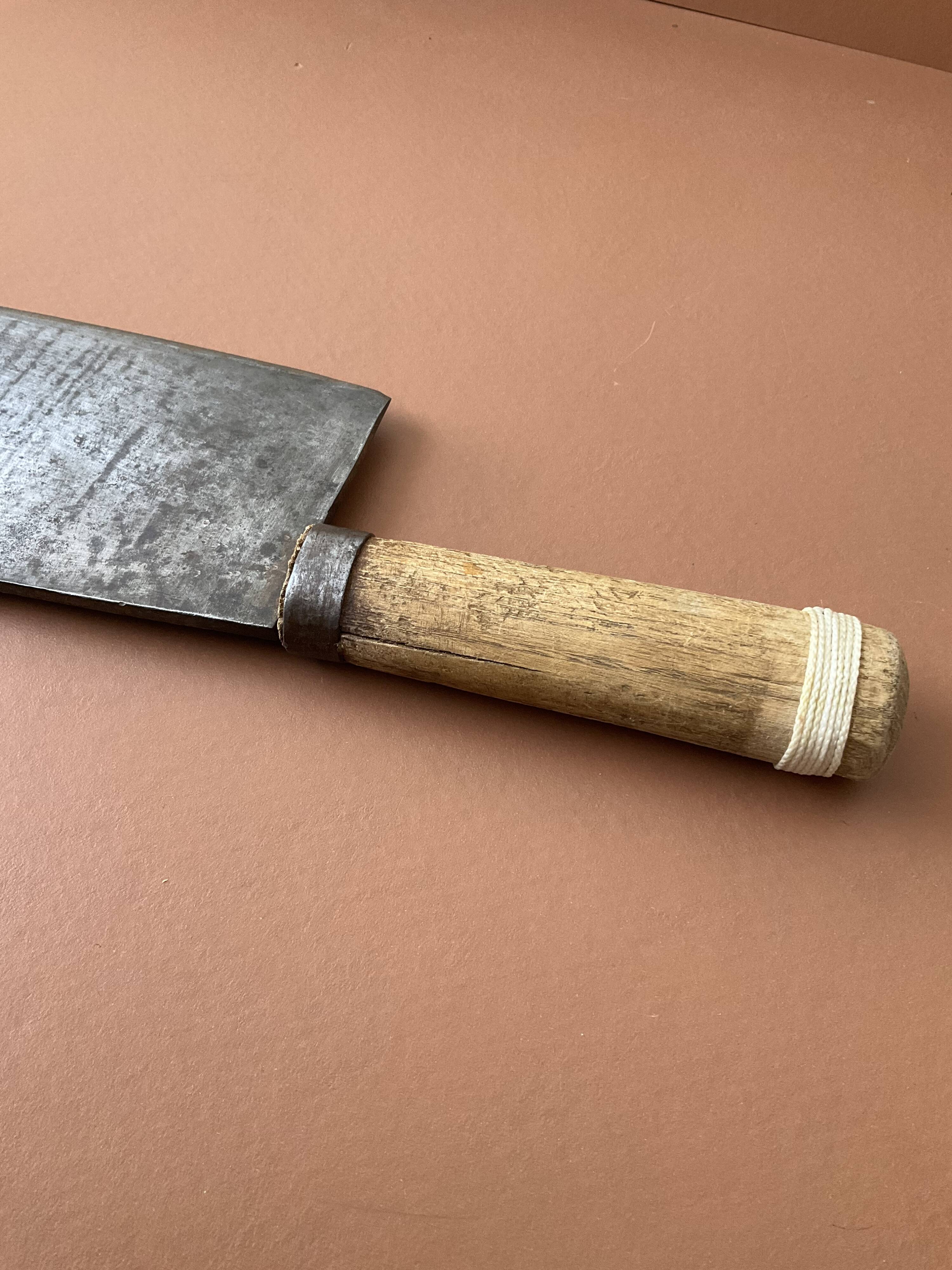 Old butcher's cleaver