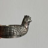Coquetier ancien en forme de poule