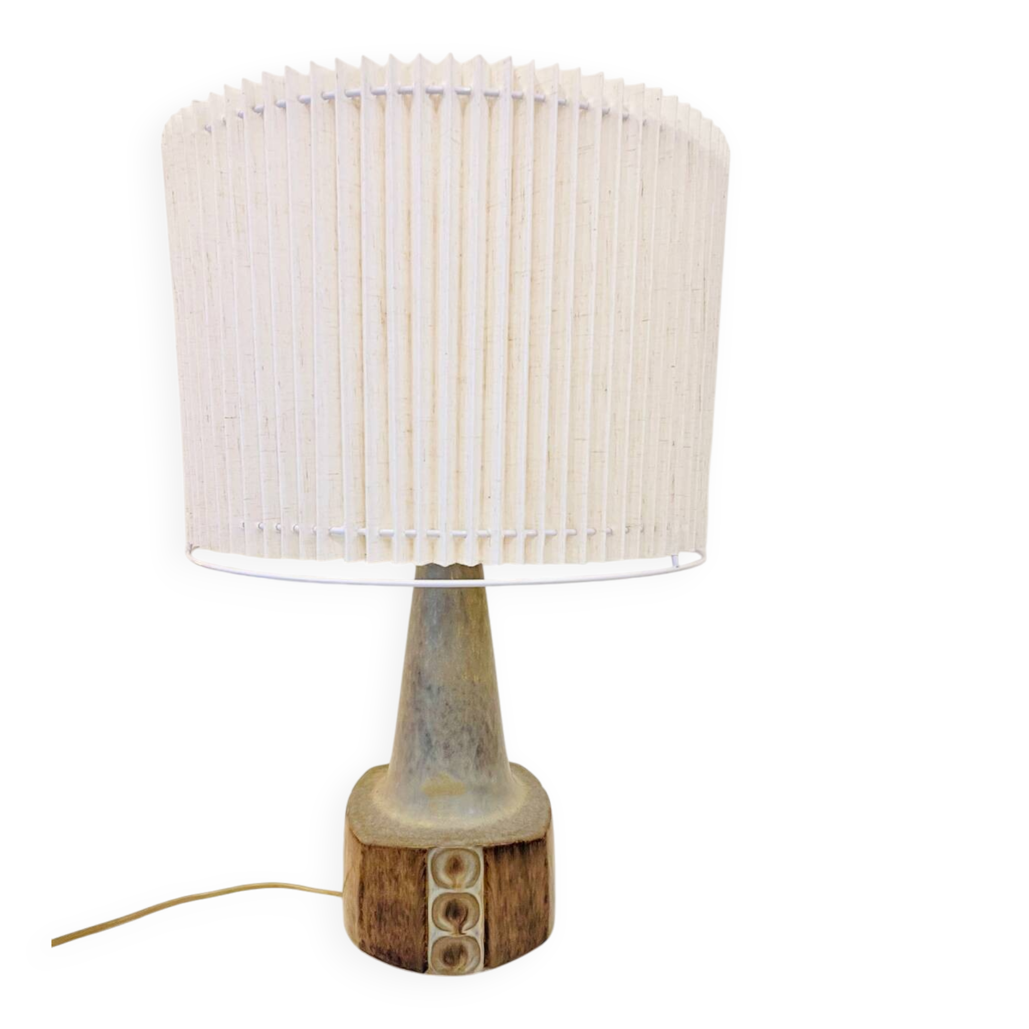 Scandinavian ceramic lamp – Knudsen & Bornholm, 1970s