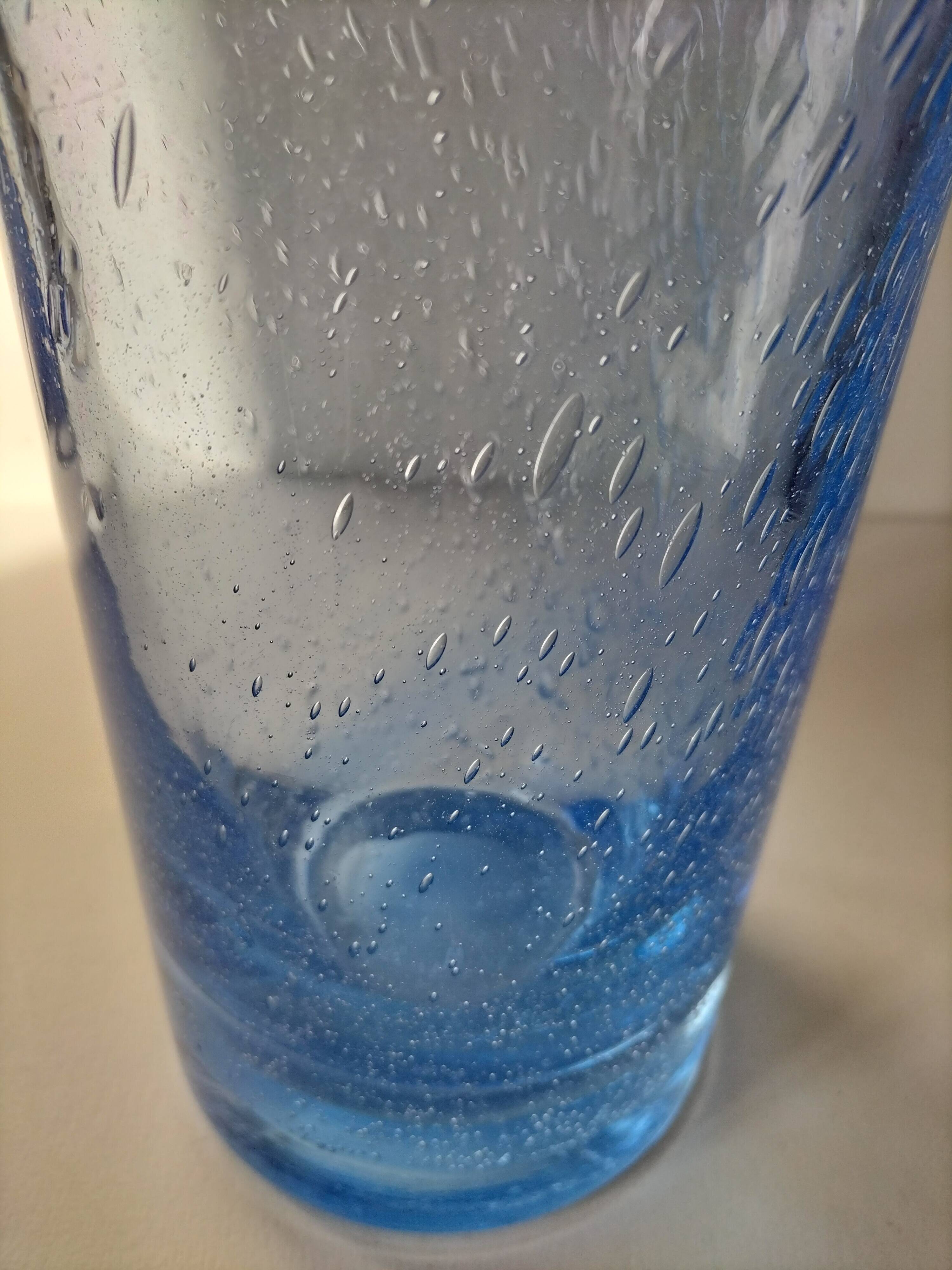 Unsigned Biot bubble glass vase