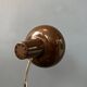 Vintage brown metal table lamp