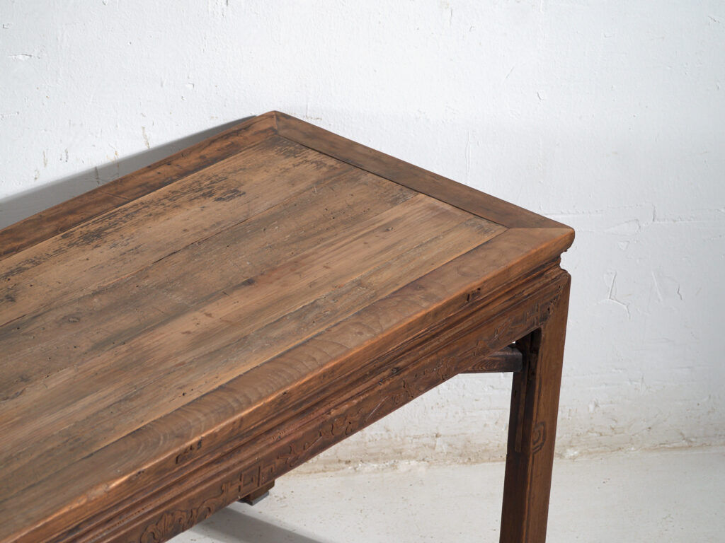 Antique pine bench table – China, circa 1900