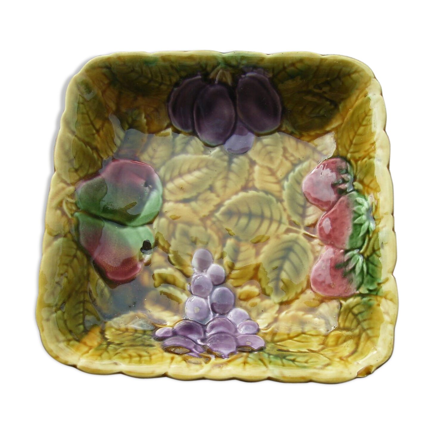 Dish cut fruit sarreguemines babotine fruit