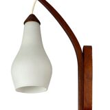 60s 70s lamp teak light wall lamp Uno & Östen Kristiansson for Luxus