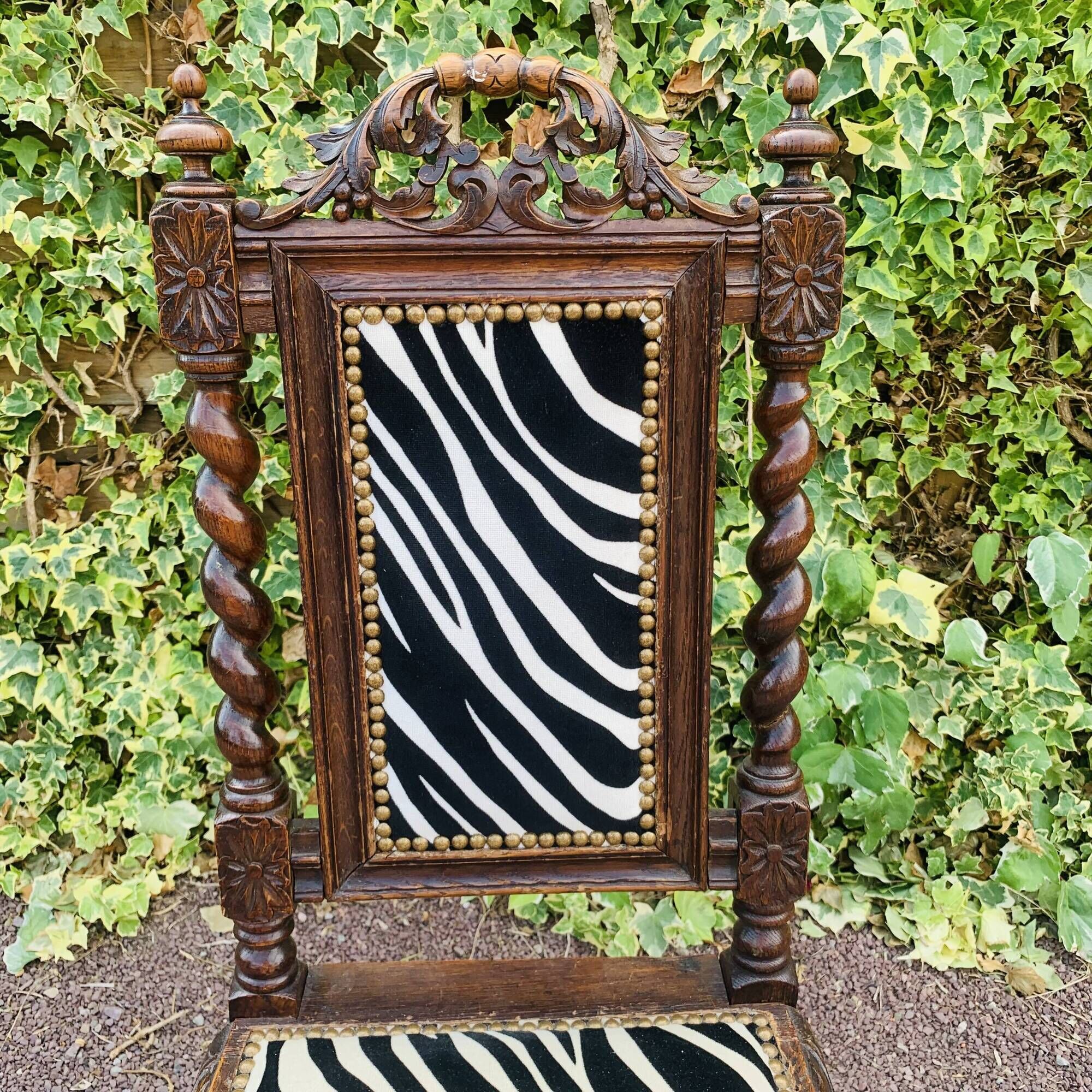 Antique carved wooden chair