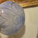 Blue art deco pendant light