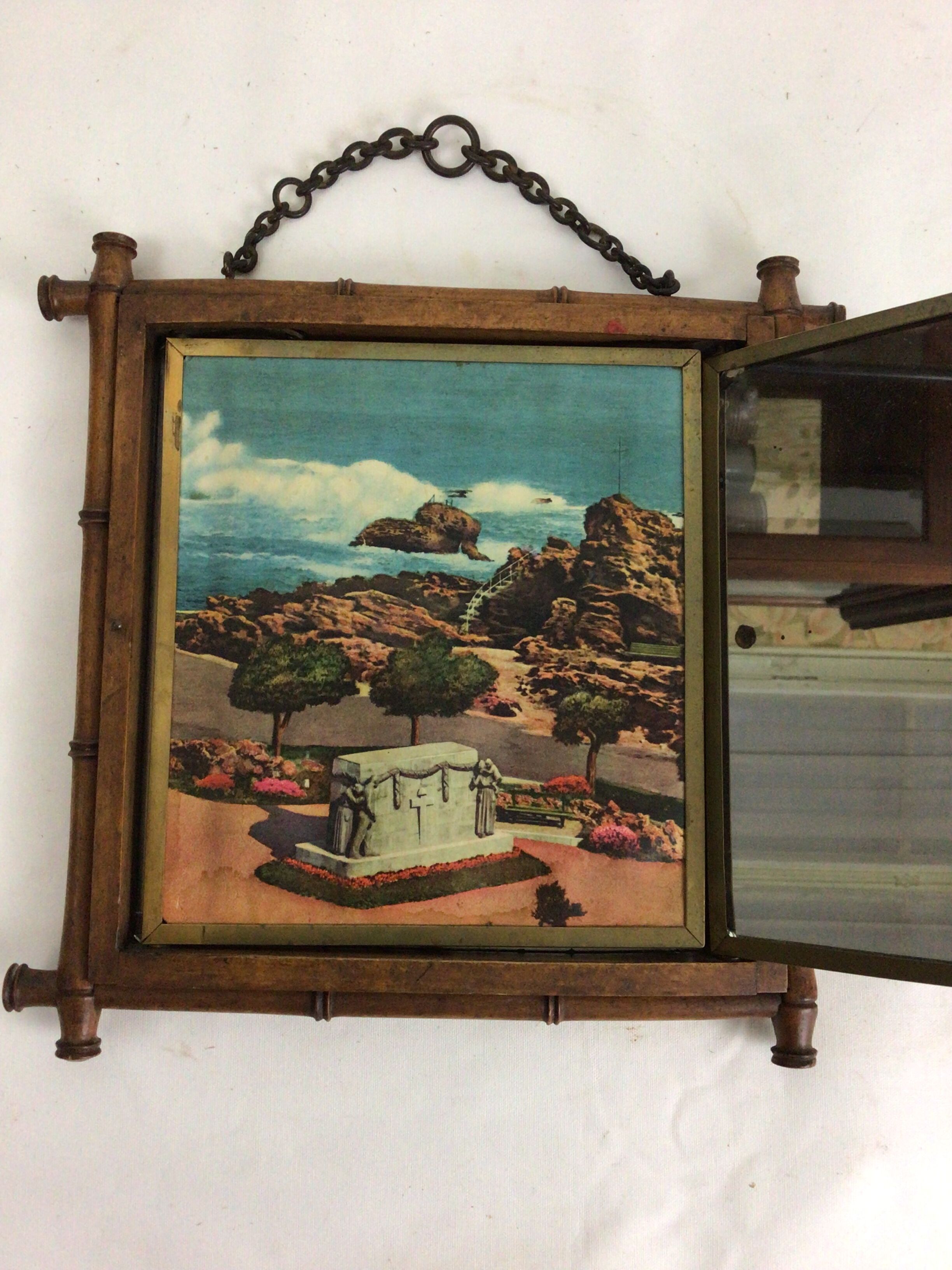 Tripletical barber mirror lb patented sgdg