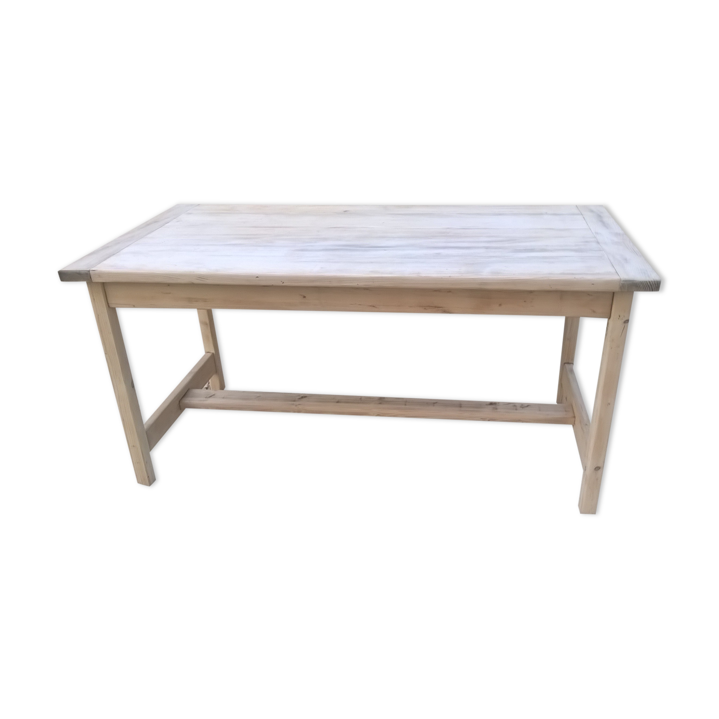 Table de ferme bois brut