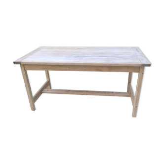 Table de ferme bois brut