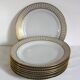 Set of 8 Kahla Konitz dinner plates, vintage Germany