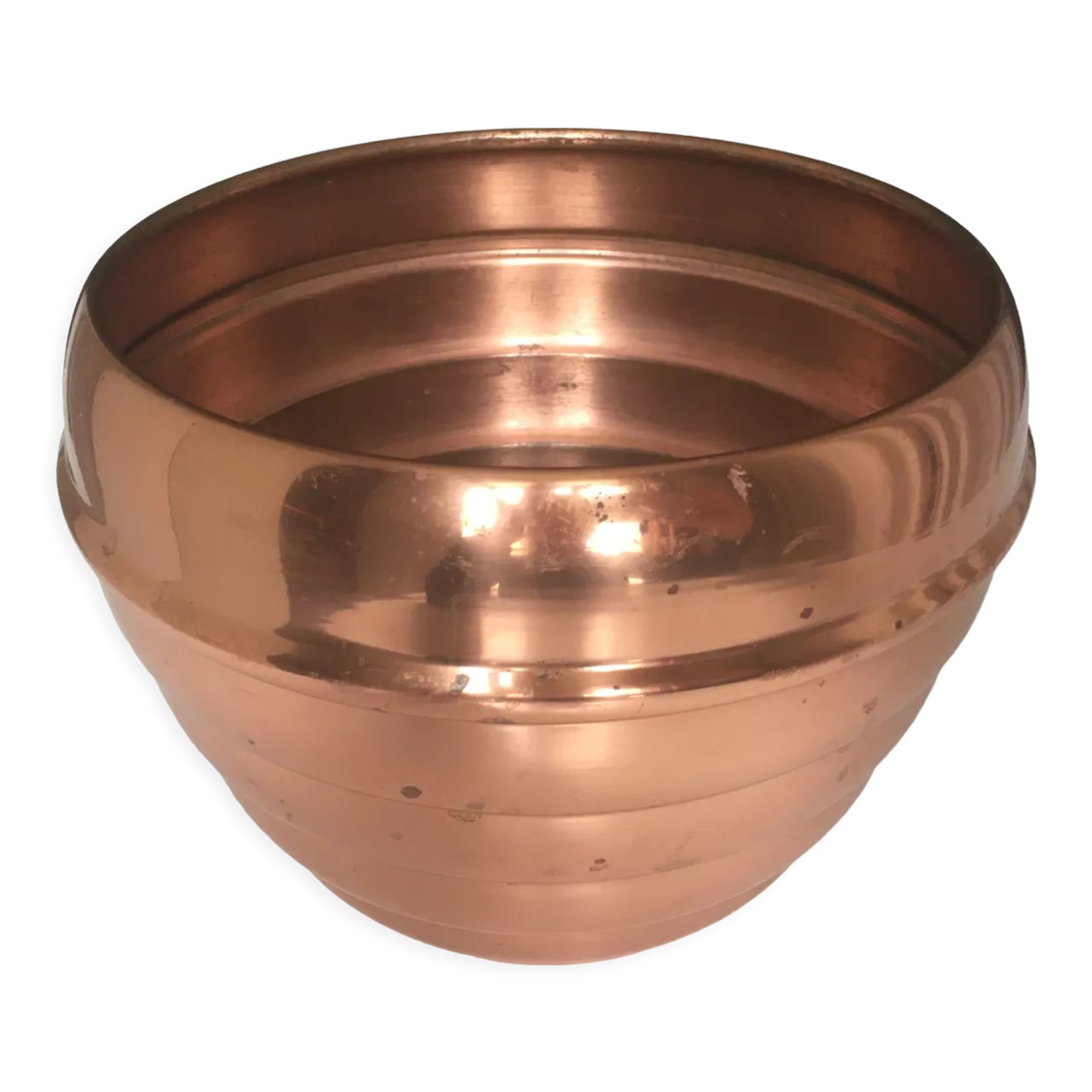 Cache pot vintage en cuivre