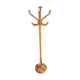 Portemanteau perroquet vintage en osier