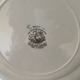 Large cake plate in Myott earthenware, Indian Tree pattern.