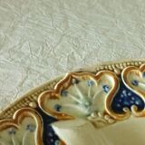 Asparagus plate in slip late 19th Onnaing Wasmuel