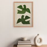 Painting - 30x40cm - Birds - signed eawy