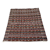Tapis kilim vintage tissé et brodés à la main