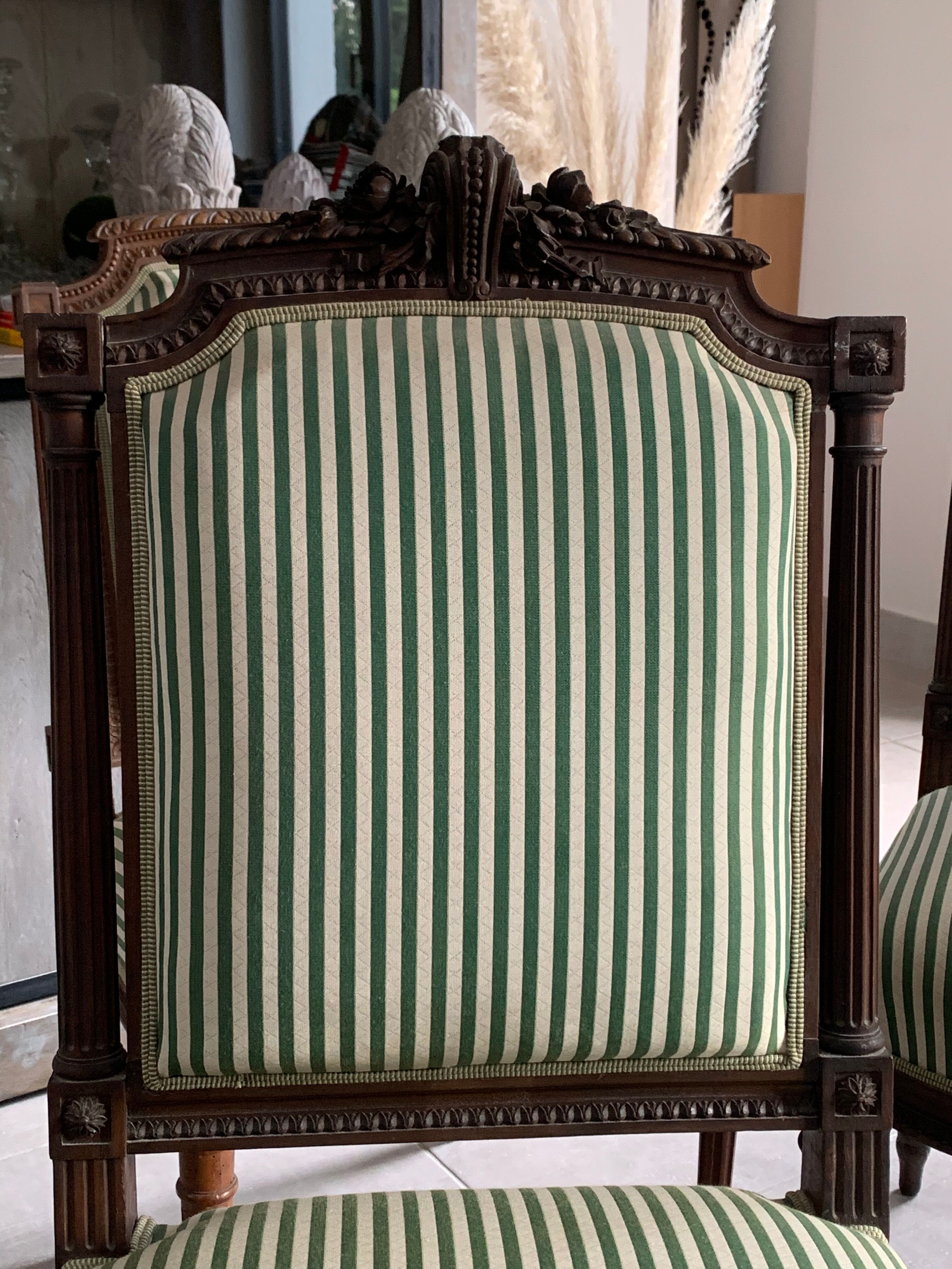 4 antique Louis XVI style chairs