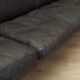 Brown leather sofa, Danish design, 1970s, designer: Werner Langenfeld, manu