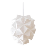 Large Japanese Style Hand-folded White Paper Pendant Light "Amaea", Sonobe Light