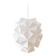 Large Japanese Style Hand-folded White Paper Pendant Light "Amaea", Sonobe Light