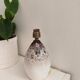 Vintage lamp base in glazed ceramic