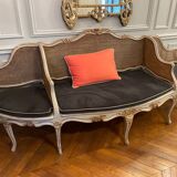 Bergere cane L2.60xP0.80xH1 M sold with seat and cushions