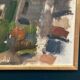 Swedish Oil on Panel“Composition” by Nils Folke Knafve –Vintage & Framed