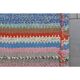 Vintage Turkish Oushak Handmade Wool & Cotton Pink Runner Rug 77x224