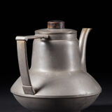 20th Century, Stylish Vintage Pewter Teapot