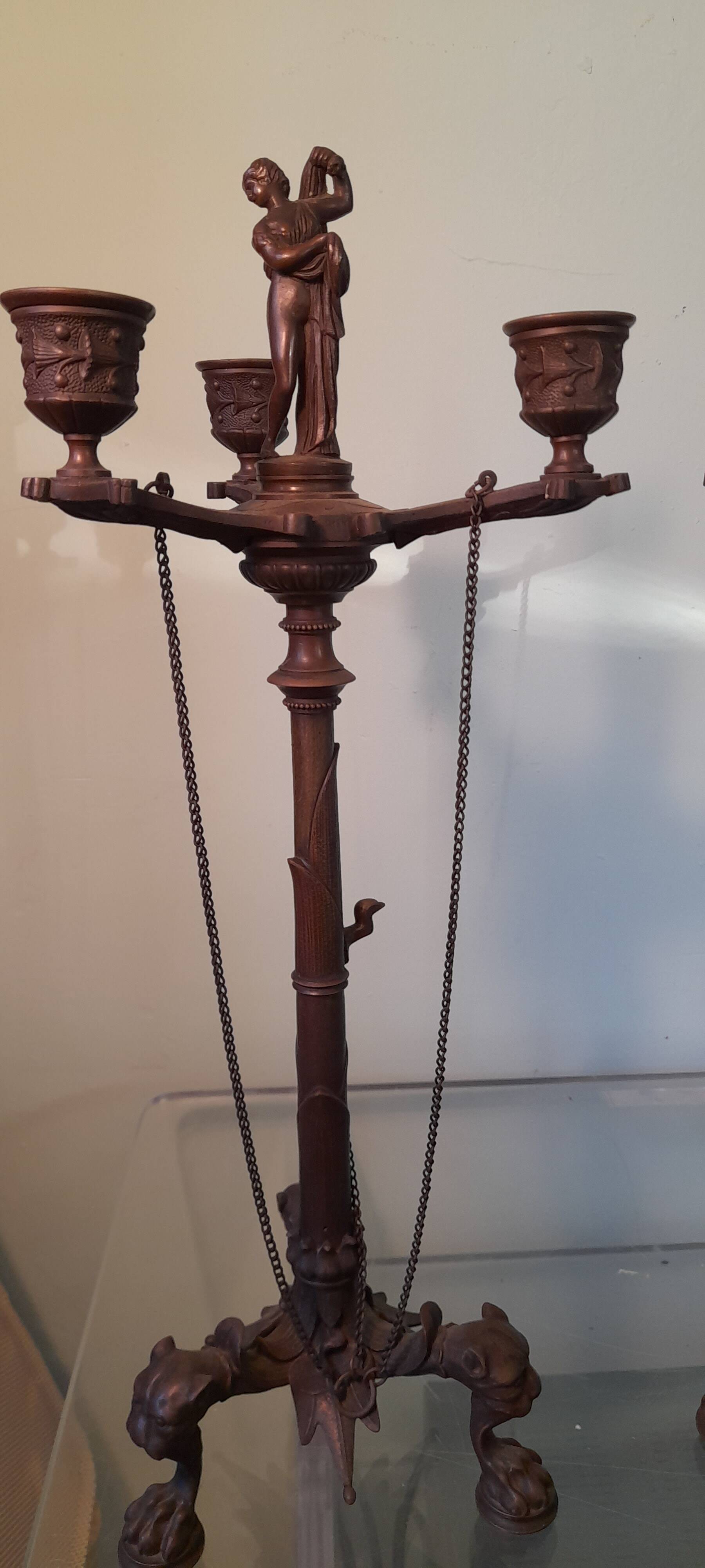 Napoleon III bronze candelabra