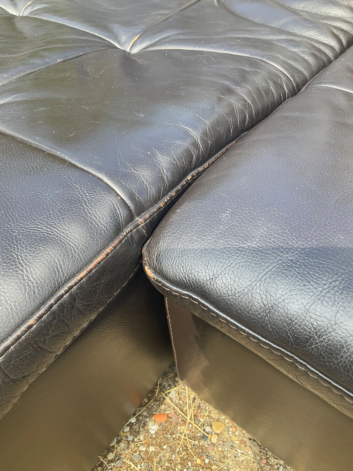 Incanto Italy modular corner sofa in brown leather