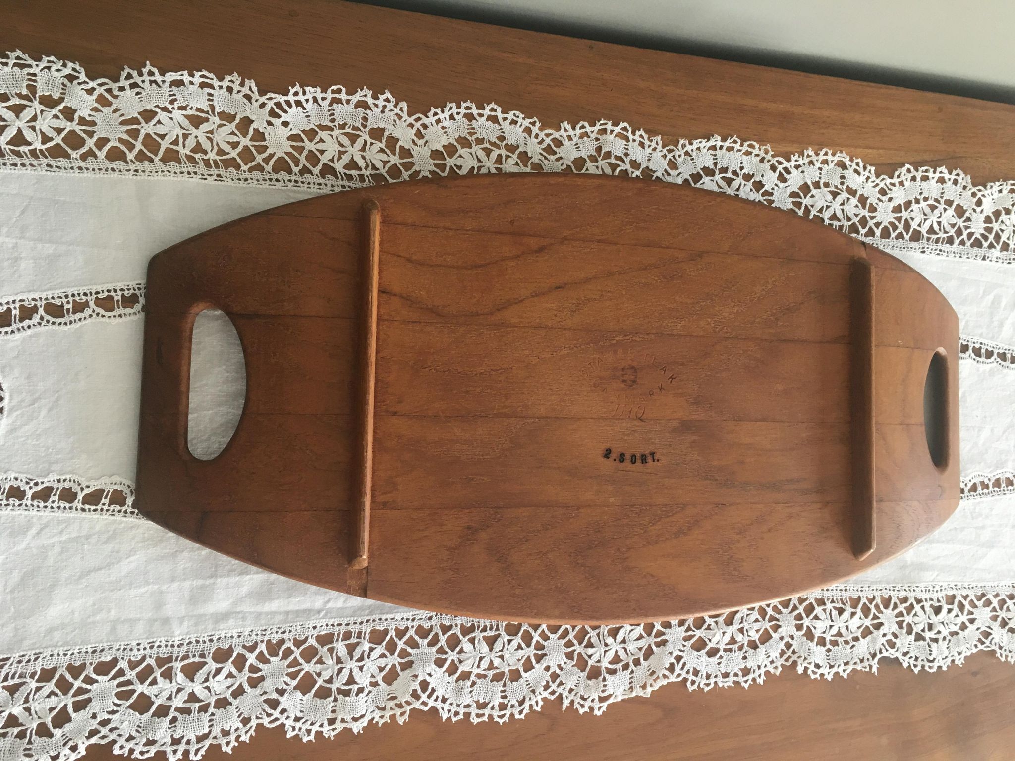 Solid teak serving tray by Jens Harald Quistgaard