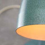 Mid-Century Italian Table Lamp in Blue Metal