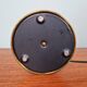 Black lacquered metal table lamp with satin white glass, 1950s.