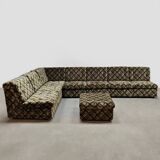 Vintage design modular lounge sofa 'Checkered'
