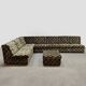 Vintage design modular lounge sofa 'Checkered'