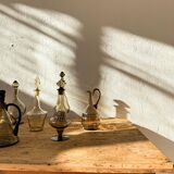 Art Deco Collection of 10 Sculptural Carafes Sweden 1920s