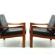 Lounge chairs by Illum Walkelsø for Niels Eilersen, 1960s