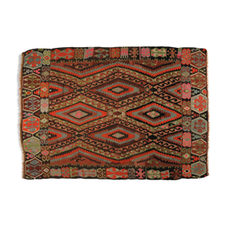 Anatolian handmade kilim rug 245 cm x 180 cm