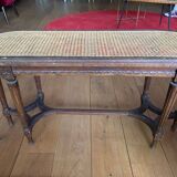 Louis XVI style caned bench