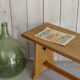 Old cottage bench in solid wood