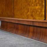 Art Deco rosewood sideboard with gilt door, attributed to Maison Dominique, 1940s