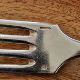 Christofle, Paris - Set of 6 table forks - Fidélio/Baguette model with medallion back