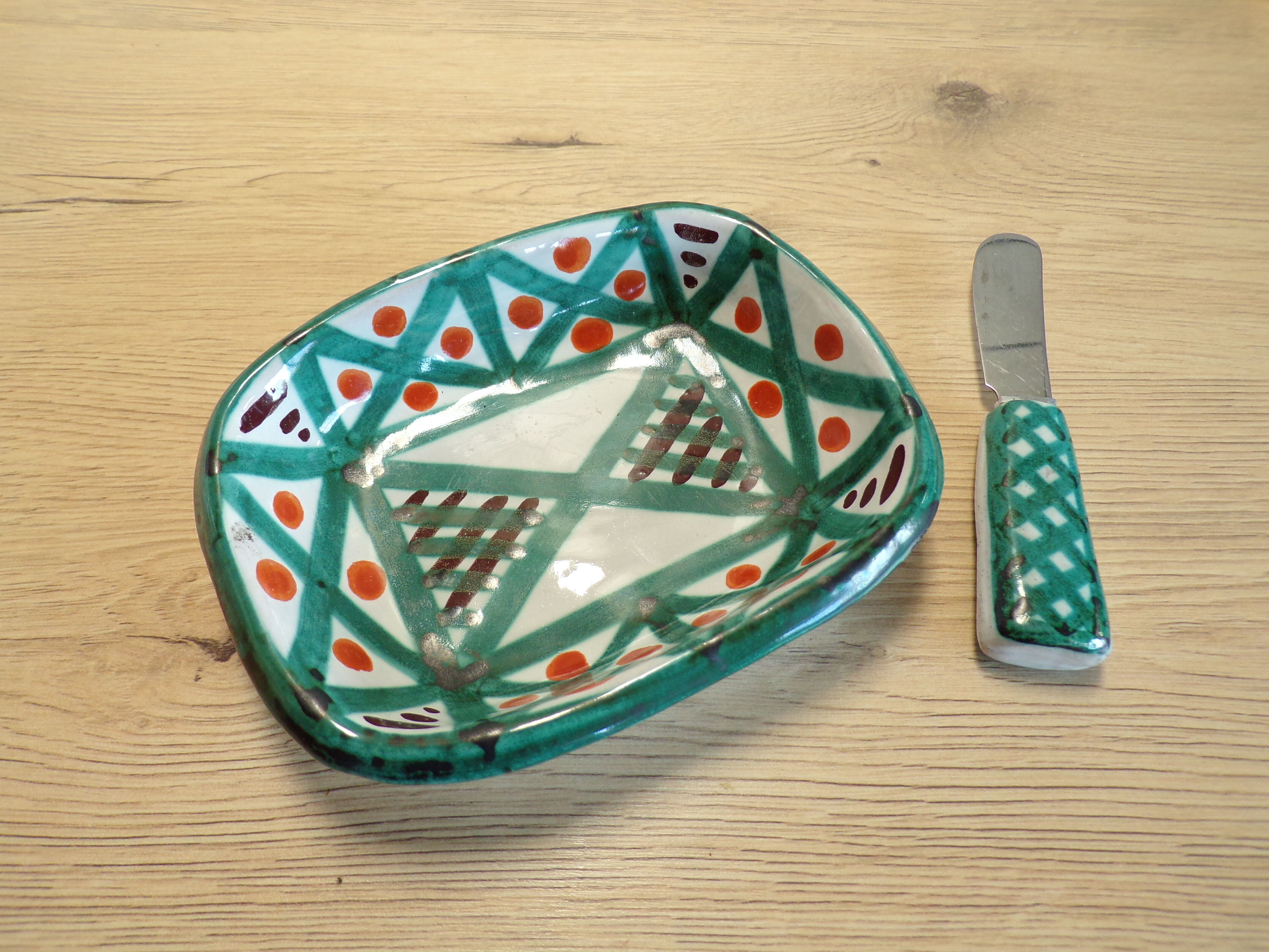 Ceramic butter cellar vallauris antoine fazzio